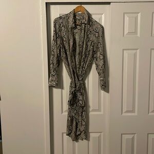 Snake print dress Mango